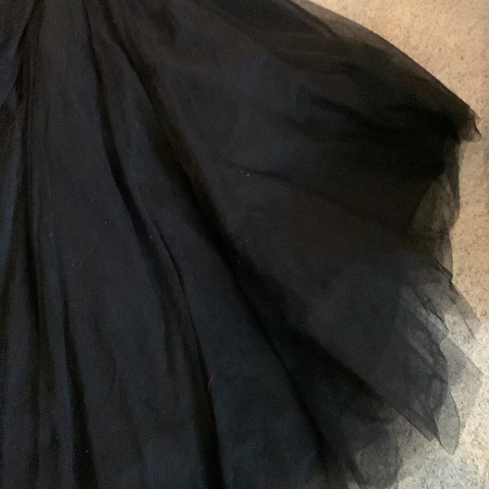 Satin and lace skirt